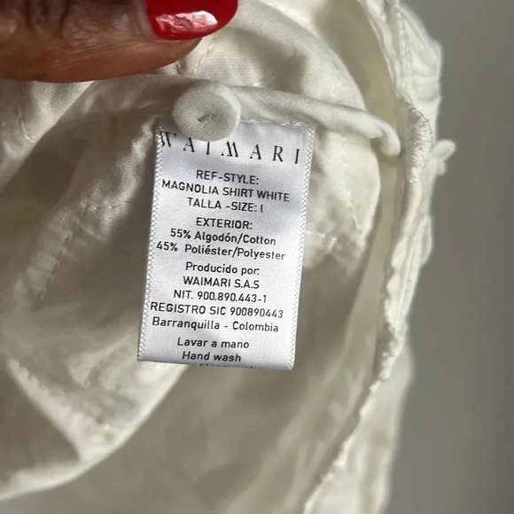 Waimari Magnolia Floral Button-Up Blouse - Picture 10 of 15